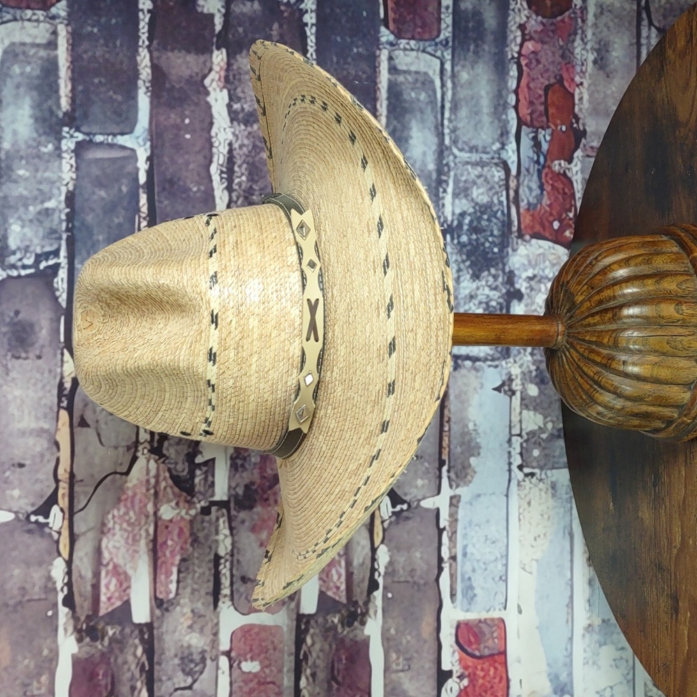 Sahuayo "Pecos" Woven Straw Hat - Picture 2 of 10